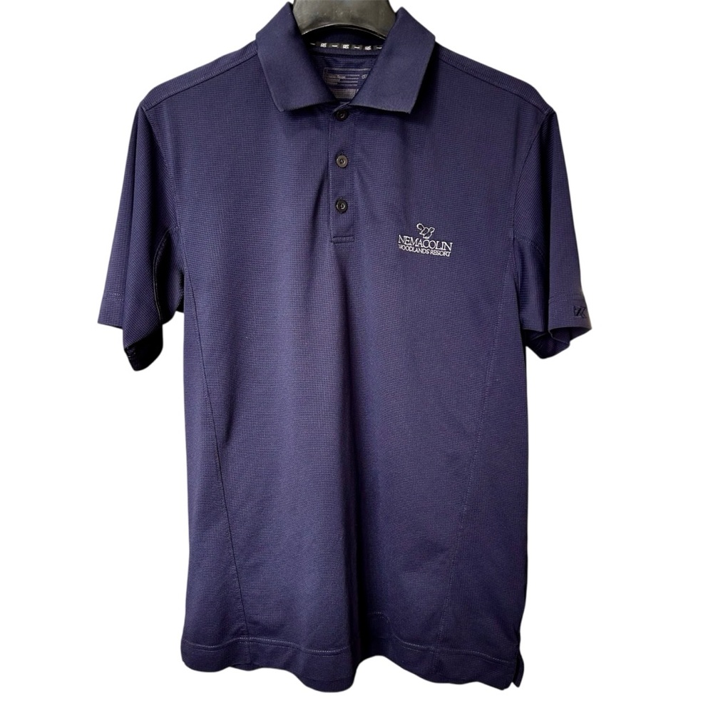 Nemacolin Woodlands Resort Cutter & Buck Polo Golf Shirt Sz Large Navy Blue